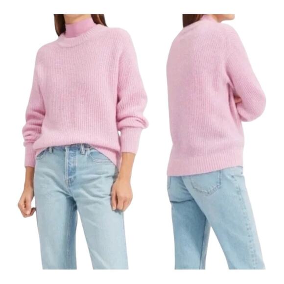 Everlane Alpaca Crew Neck Pullover Sweater Cool Pink Size XS - Picture 1 of 8